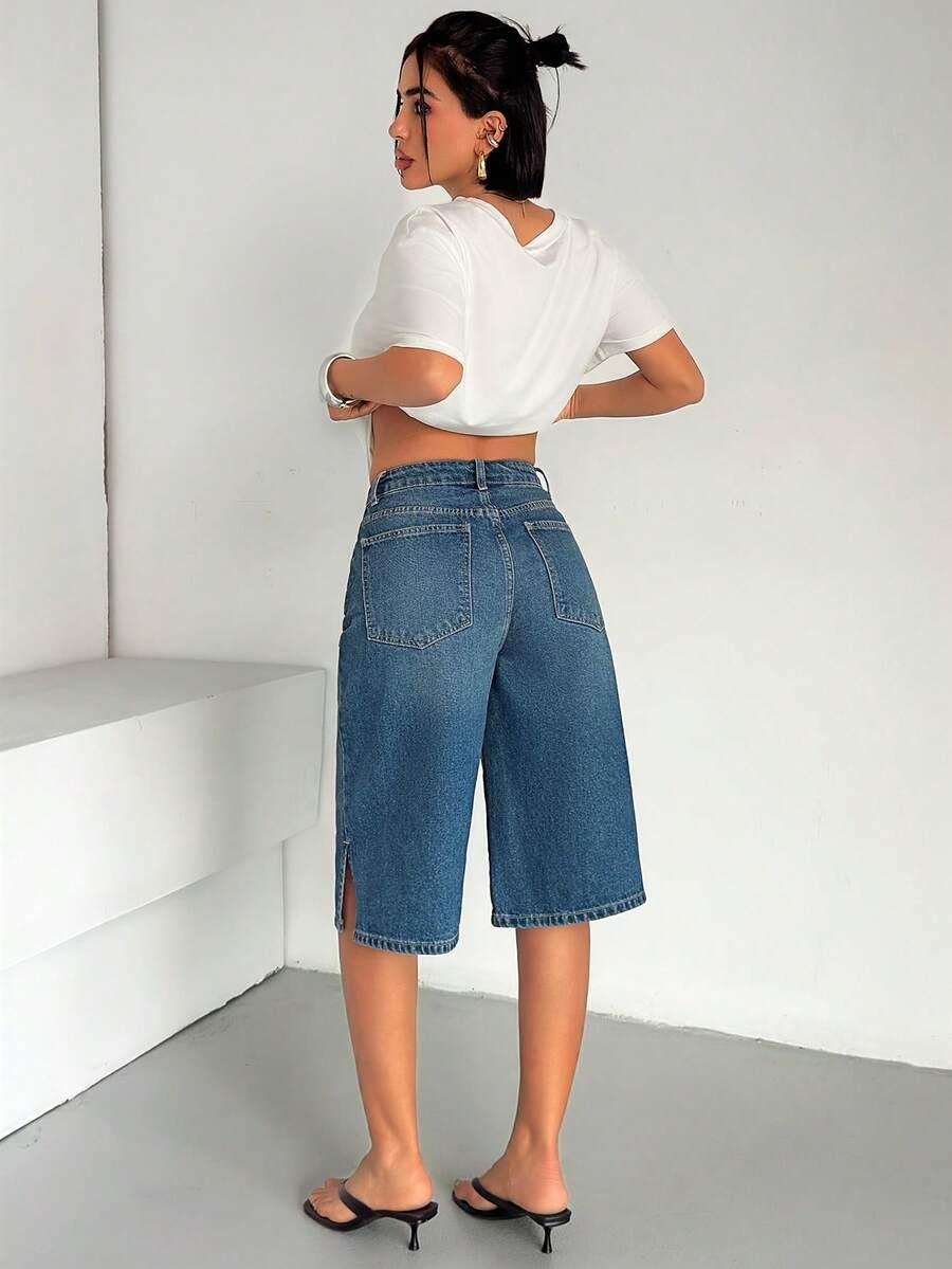NIEBIESKIE SPODENKI JEANS