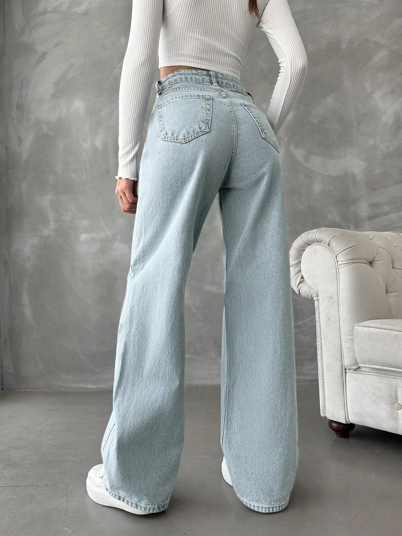 NIEBIESKIE SPODNIE JEANS