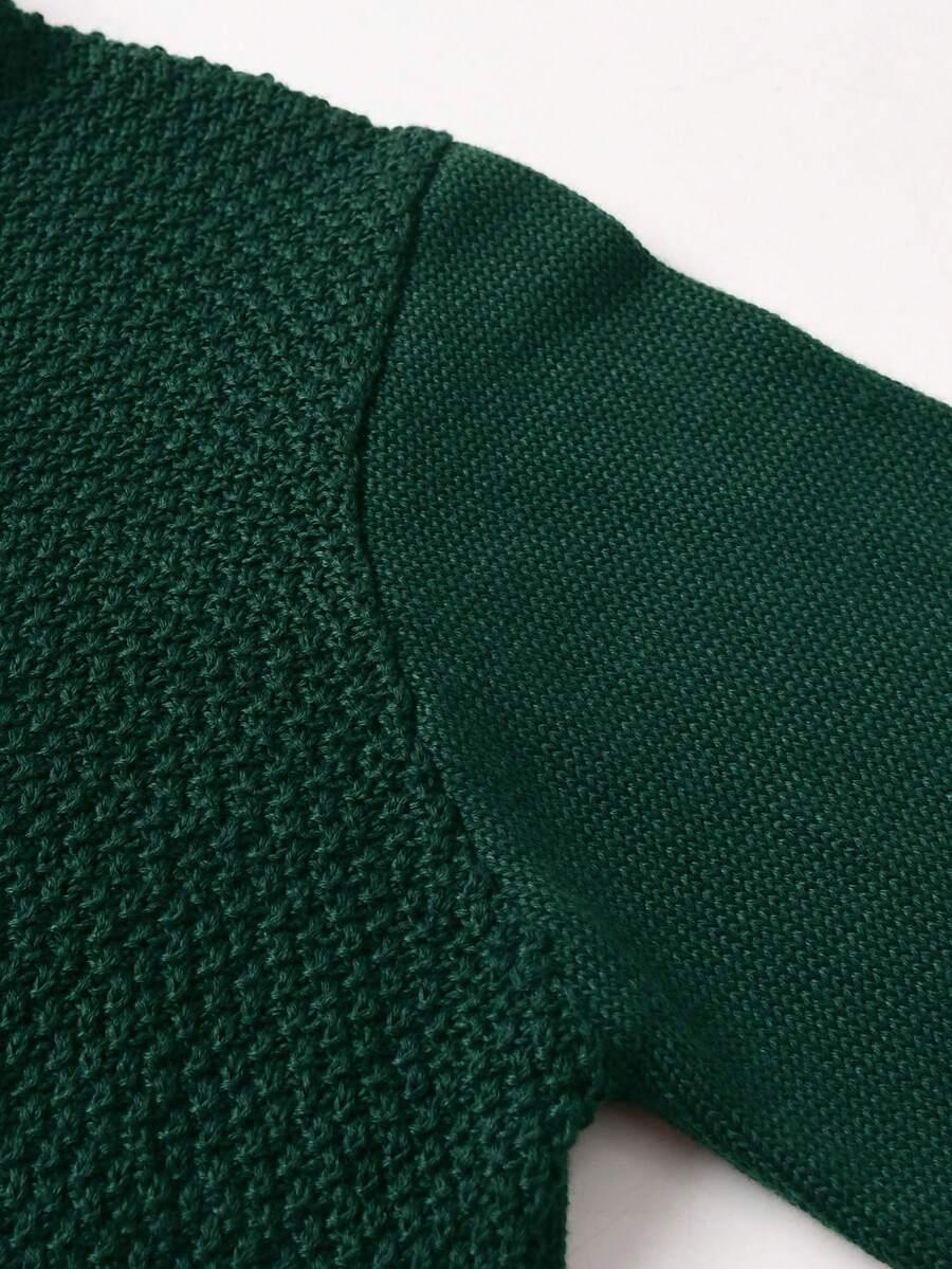 zielony sweter splot zamek