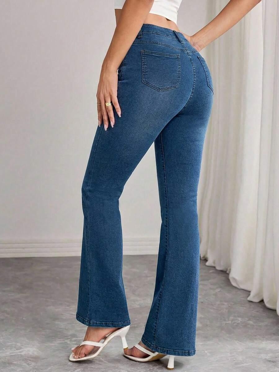 SPODNIE JEANS TYPU DZWONY 