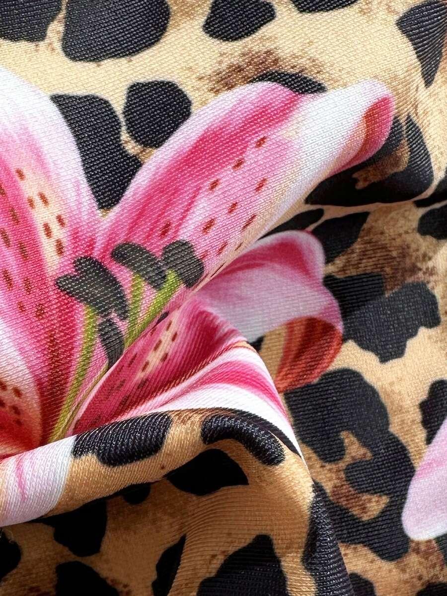 DWUCZĘŚCIOWY STRÓJ KĄPIELOWY ANIMAL PRINT