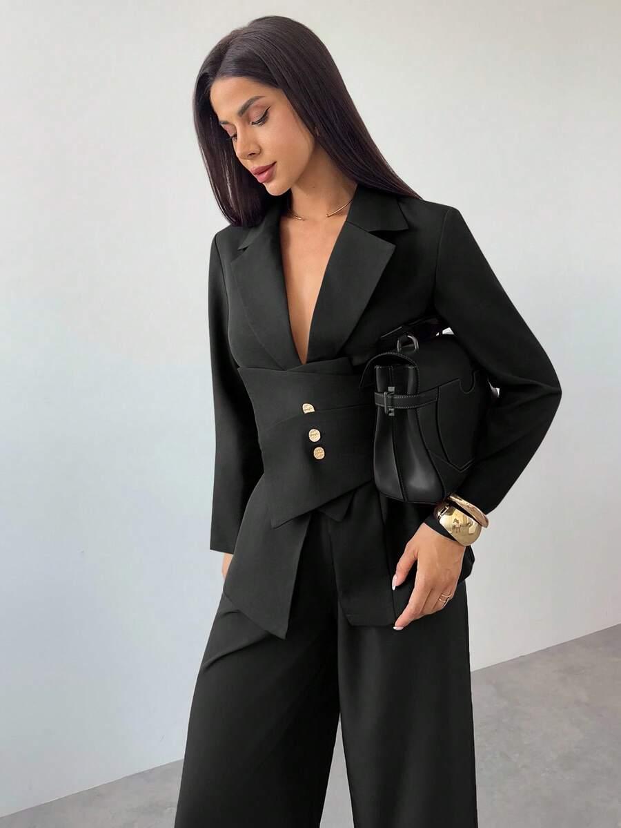 CZARNA MARYNARKA CASUAL