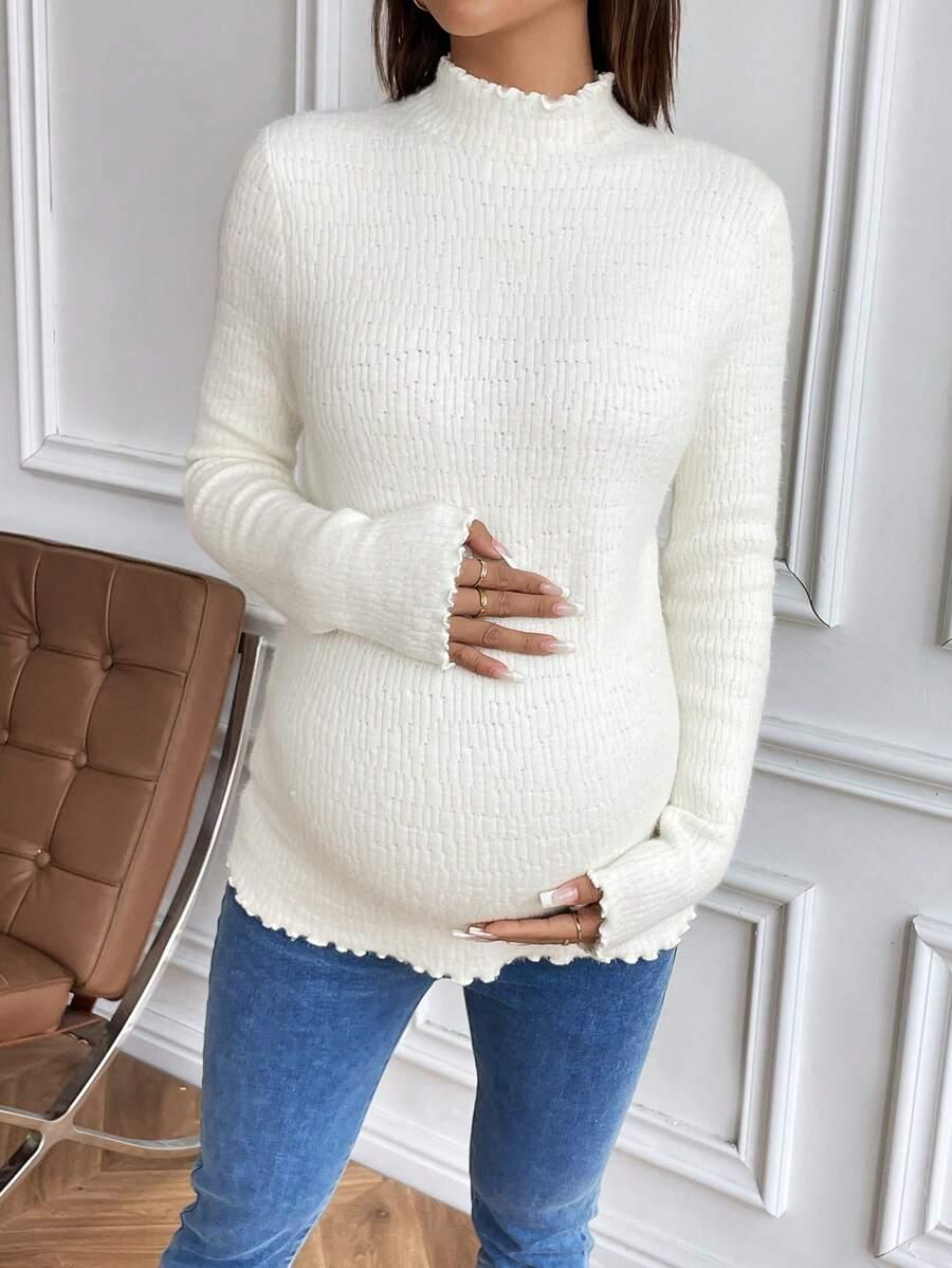 SWETER CIĄŻOWY DŁUGIM RĘKAWEM