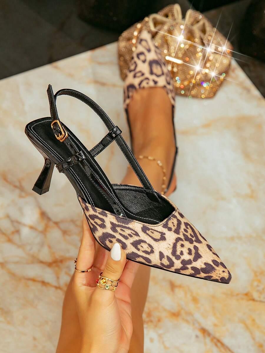 CZÓŁENKA NA OBCASIE ANIMAL PRINT