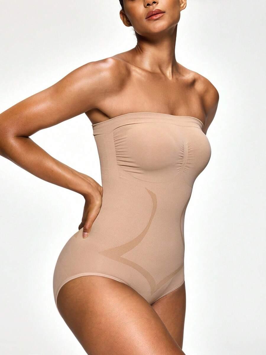 beżowe wyszczuplające body