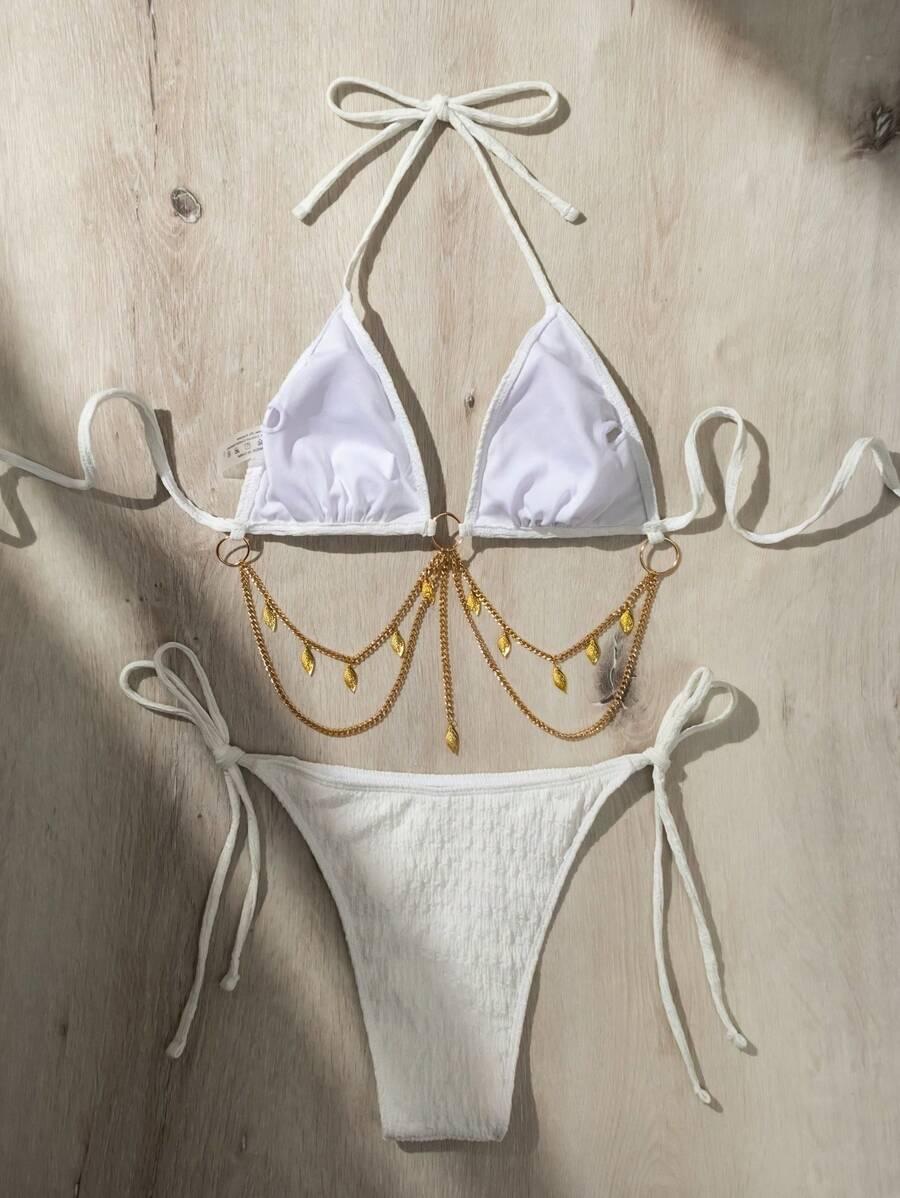 komplet bikini łańcuszek.