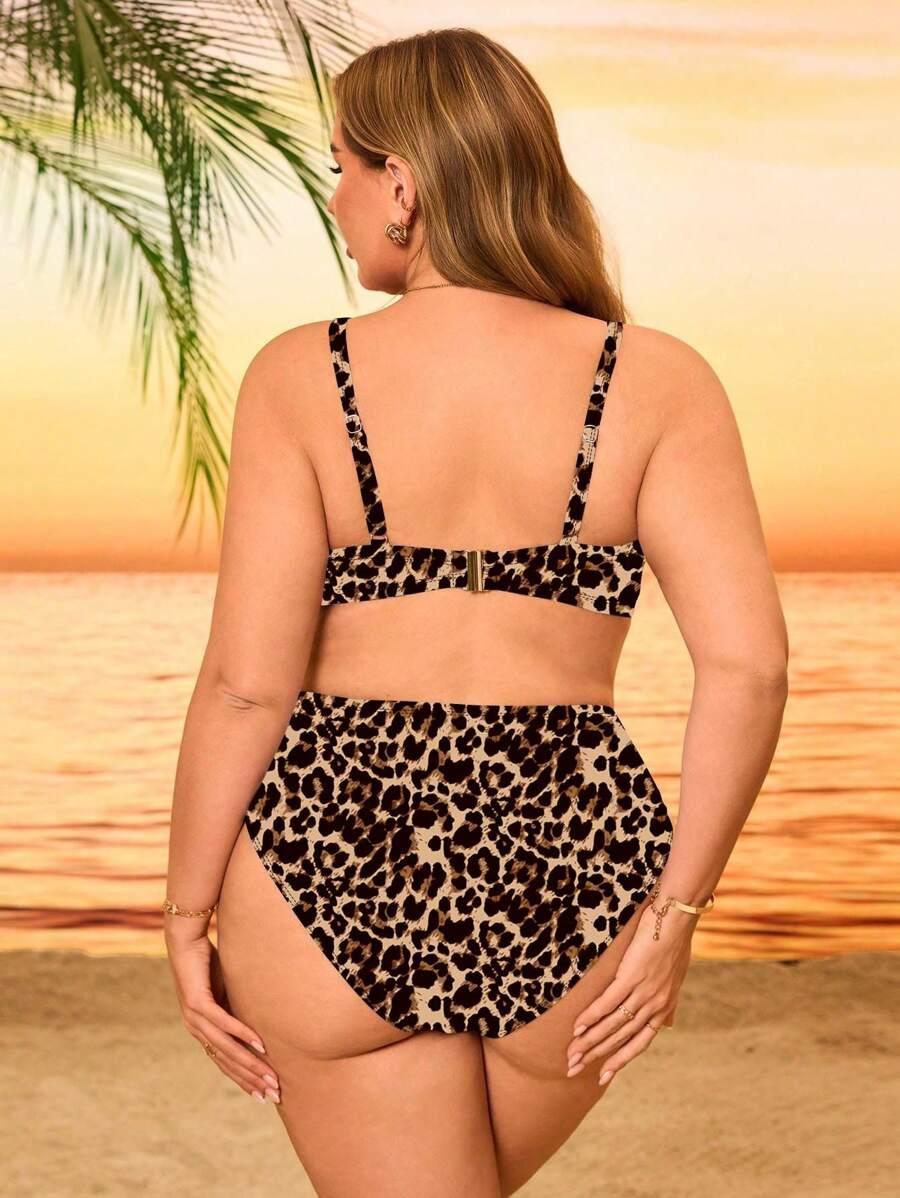 DWUCZĘŚCIOWY STRÓJ KĄPIELOWY ANIMAL PRINT 
