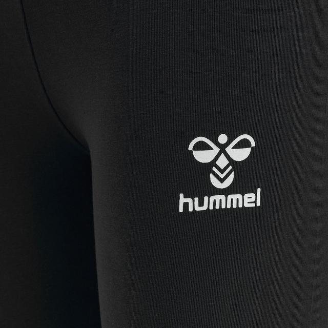 klasyczne czarne legginsy nadruk logo kontrast