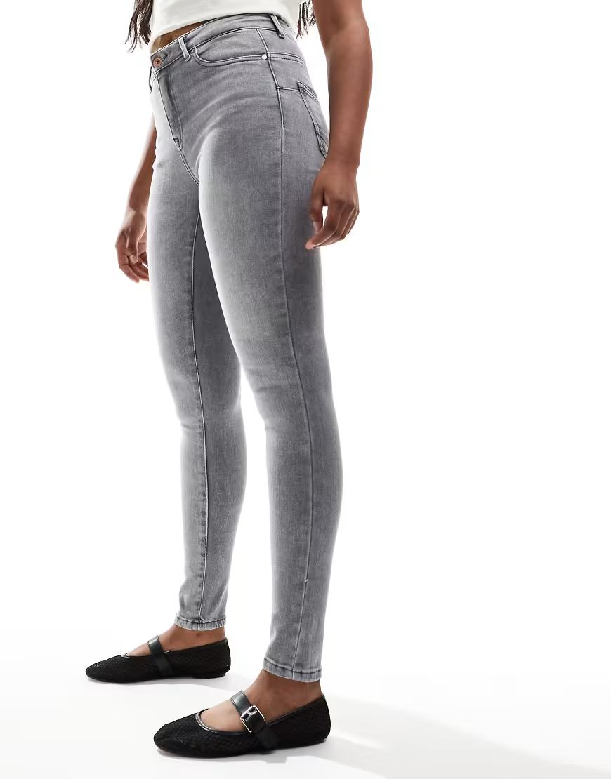 SZARE SPODNIE JEANS RURKI