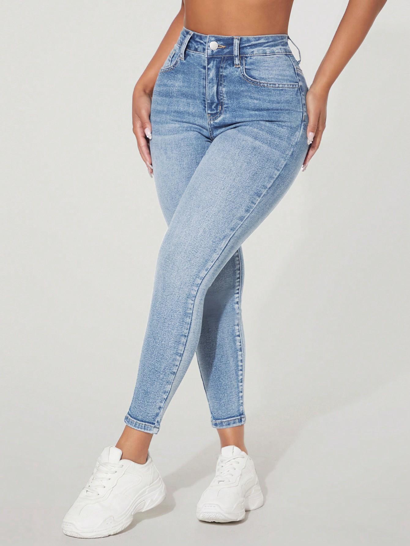 NIEBIESKIE SPODNIE JEANS RURKI