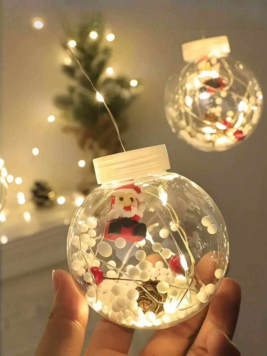 lampki led kule ze śniegiem