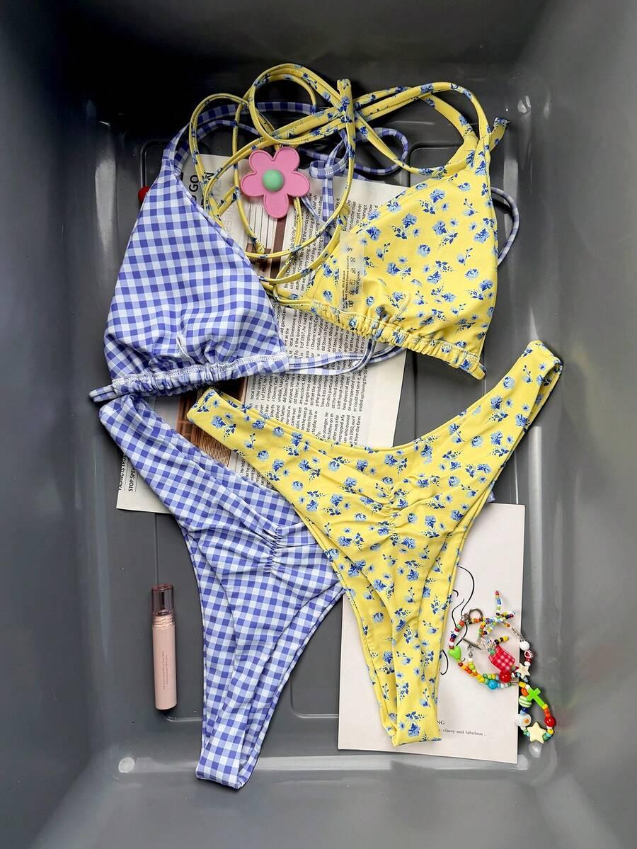 BIKINI DAMSKIE DWUCZĘŚCIOWE 2 KOMPLETY