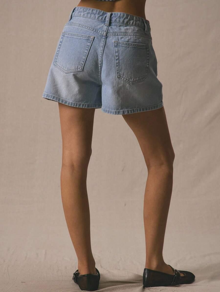 NIEBIESKIE SPODENKI JEANS