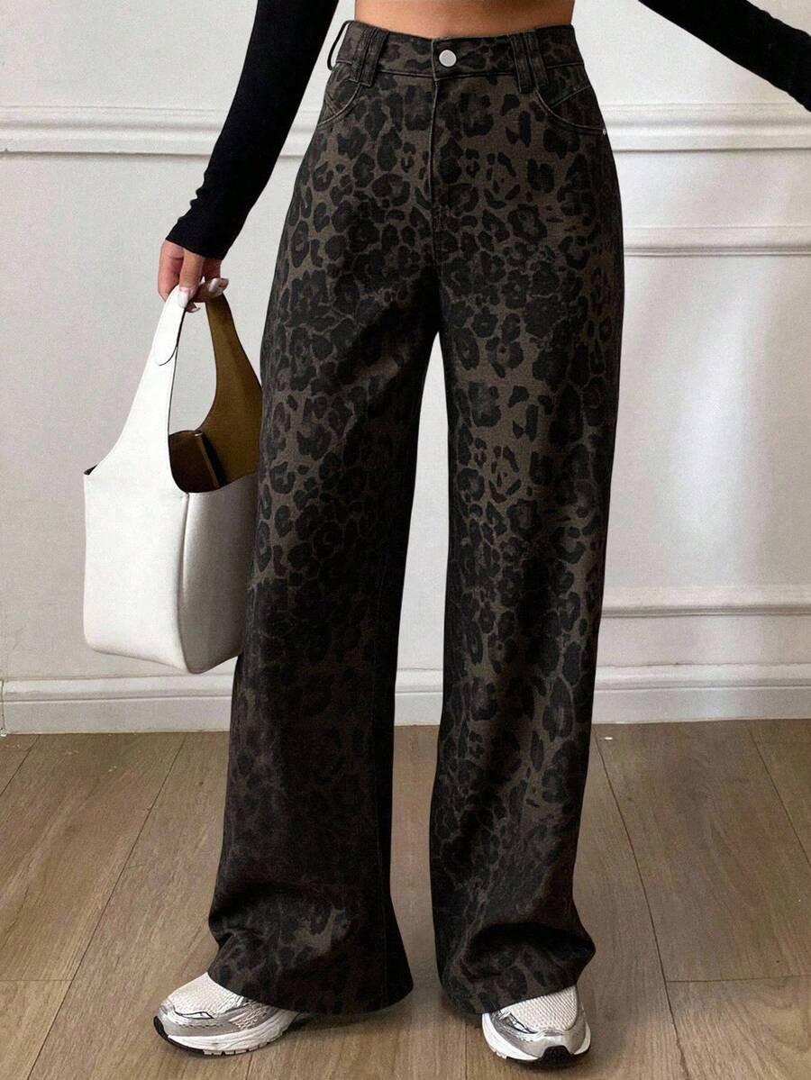 spodnie animal print 