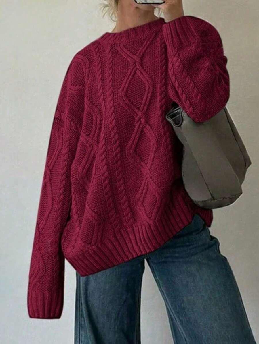 RÓŻOWY SWETER CASUAL 