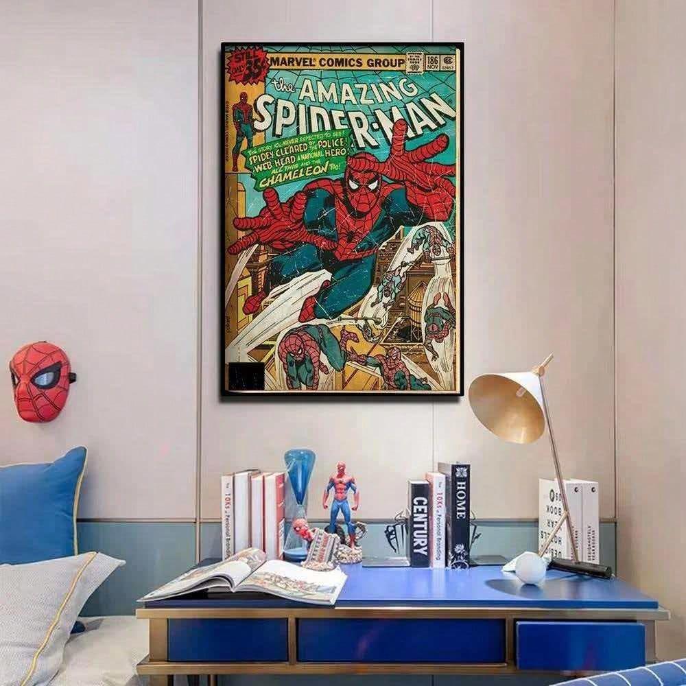 PLAKAT BEZ RAMY Z MOTYWEM SPIDERMENA