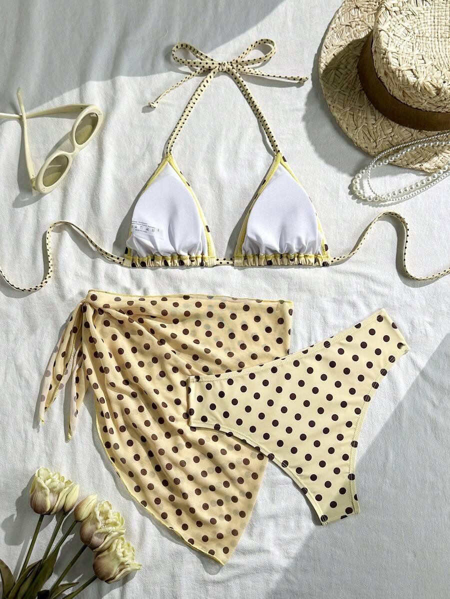 TRZYCZĘŚCIOWY KOMPLET BIKINI  PRINT