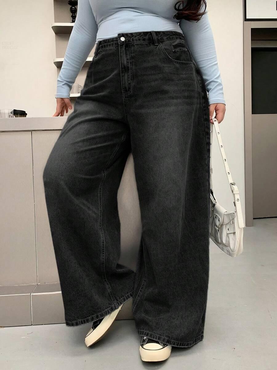 czarne spodnie jeans