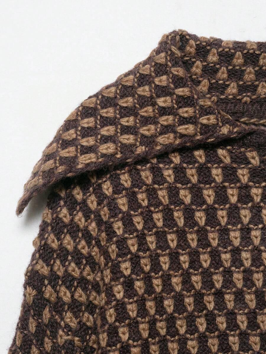 SWETER GUZIKI KIESZENIE