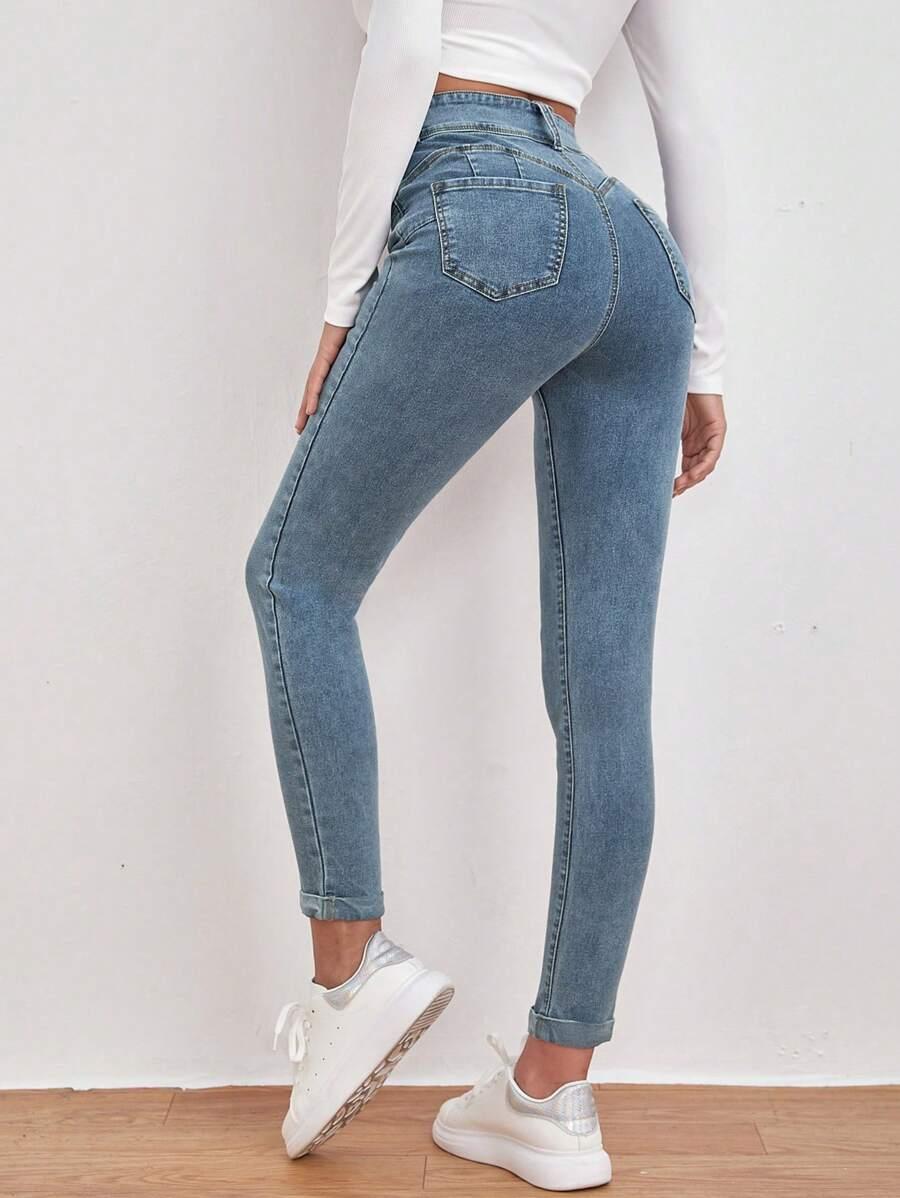 NIEBIESKIE SPODNIE JEANS 
