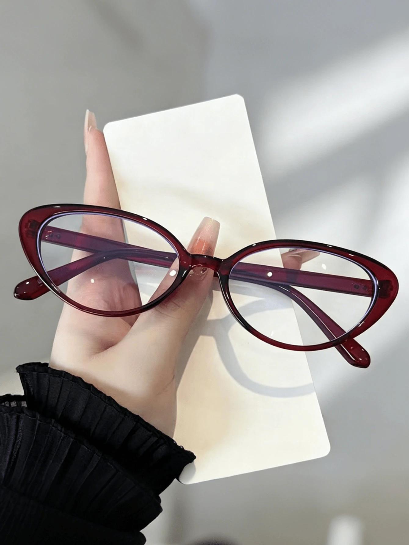 bordowe okulary zerówki