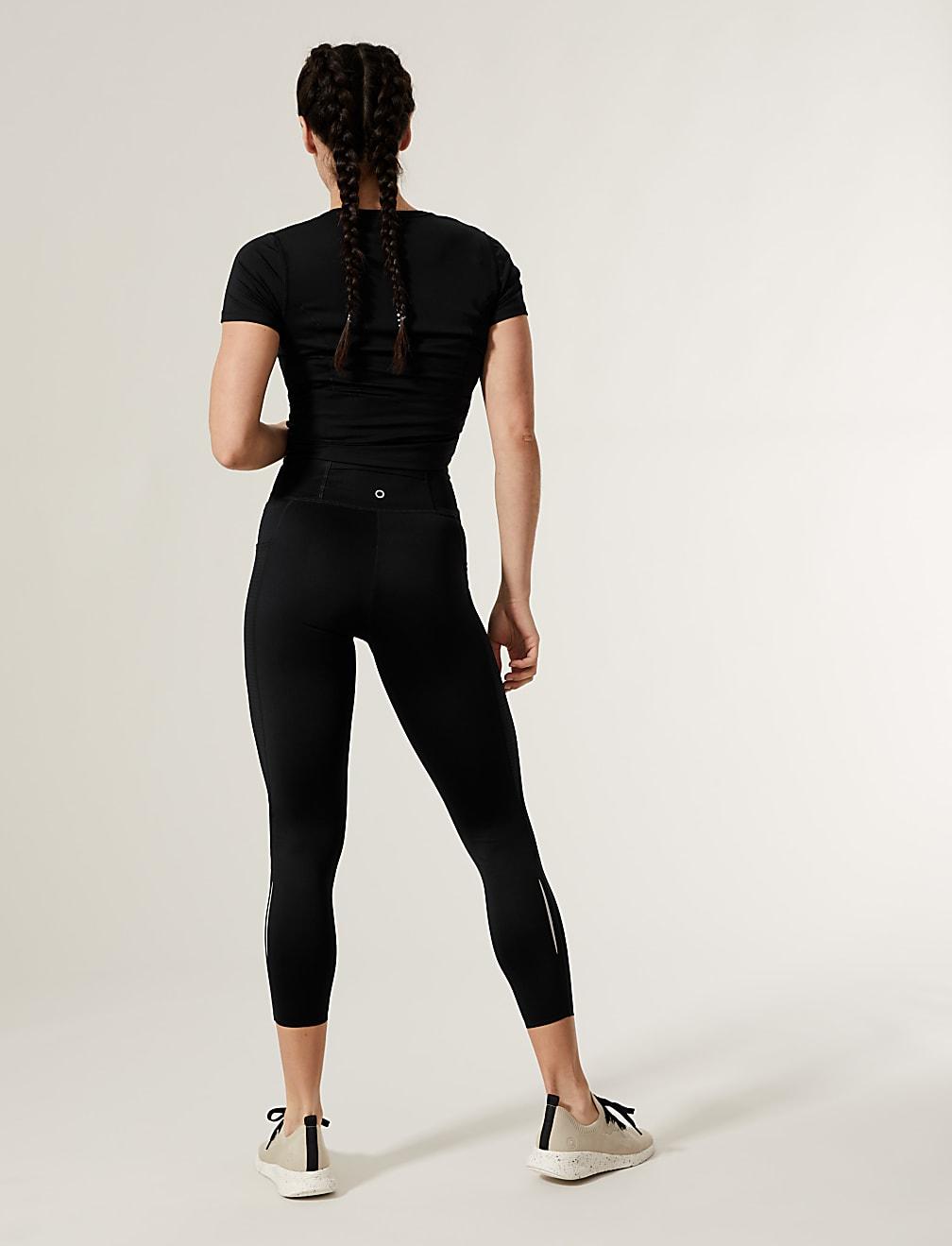 czarne legginsy T51-6552-Y0