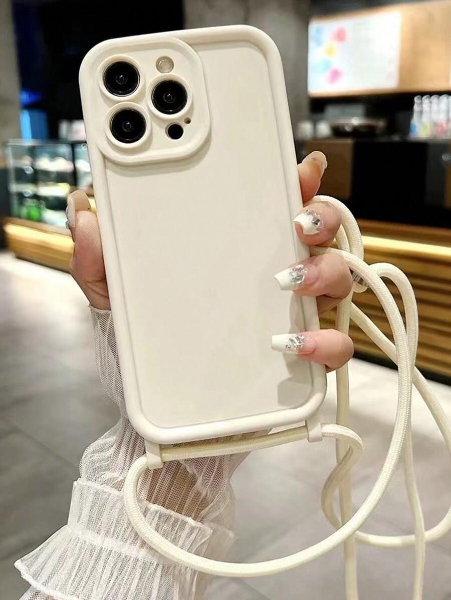 kremowe etui na telefon iPhone 16