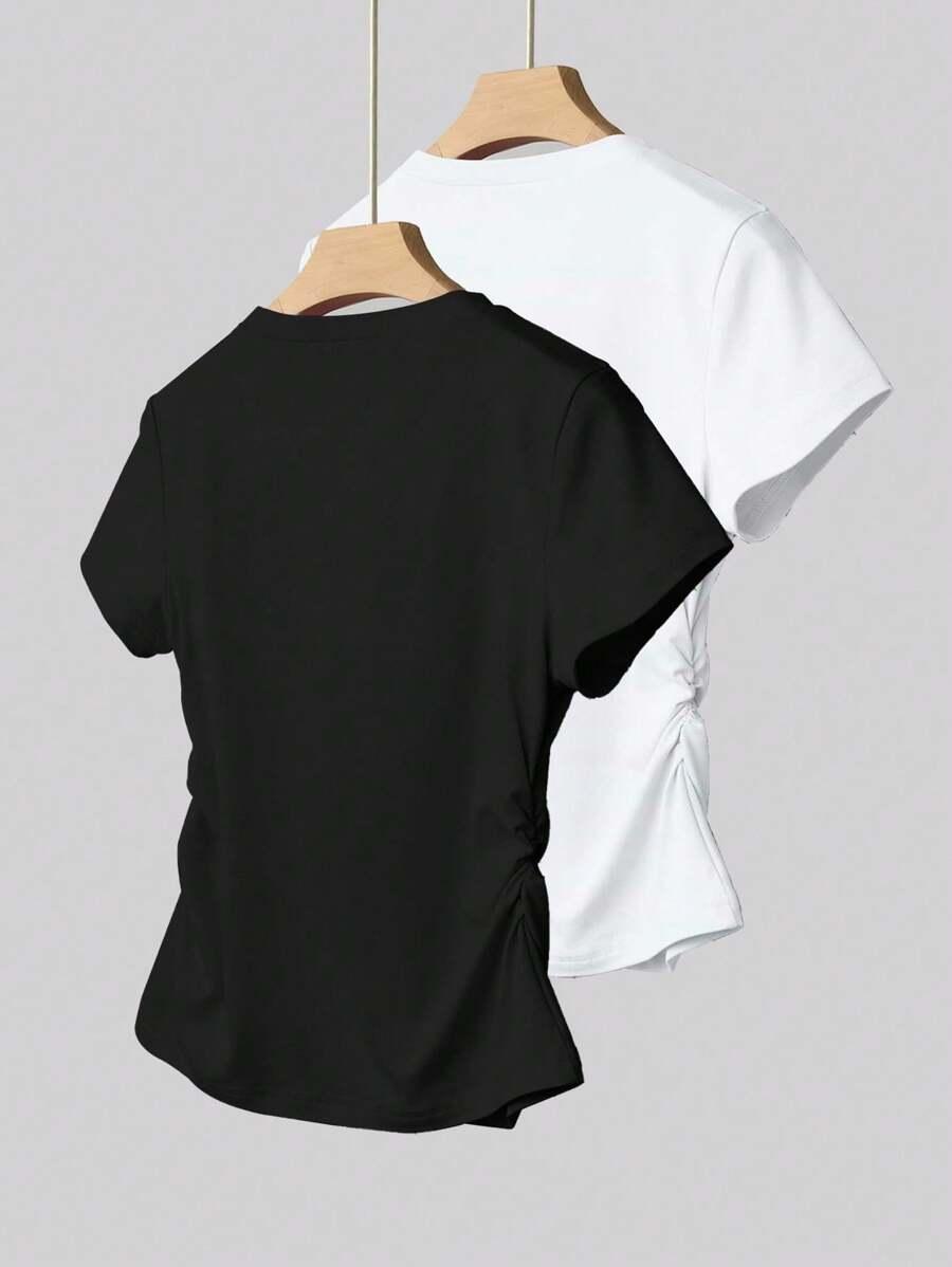 T-shirt okrągły dekolt 2-pack