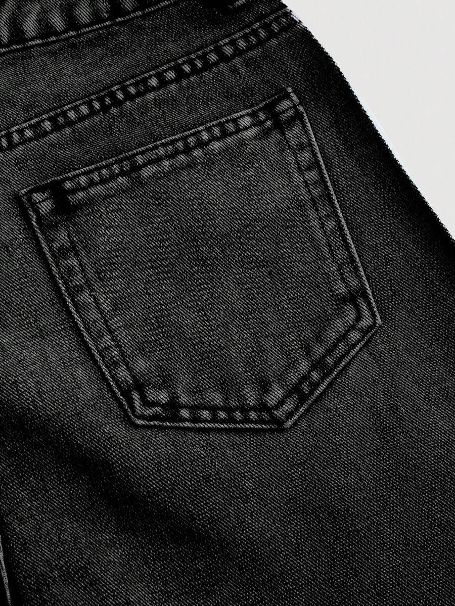 CZARNE SPODNIE JEANS
