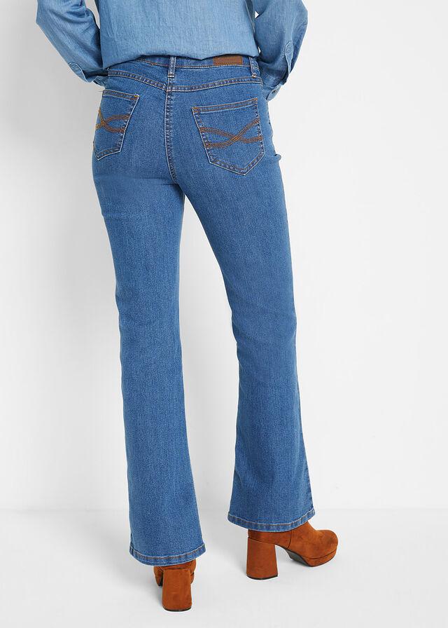 NIEBIESKIE SPODNIE JEANS DZWONY BOOTCUT