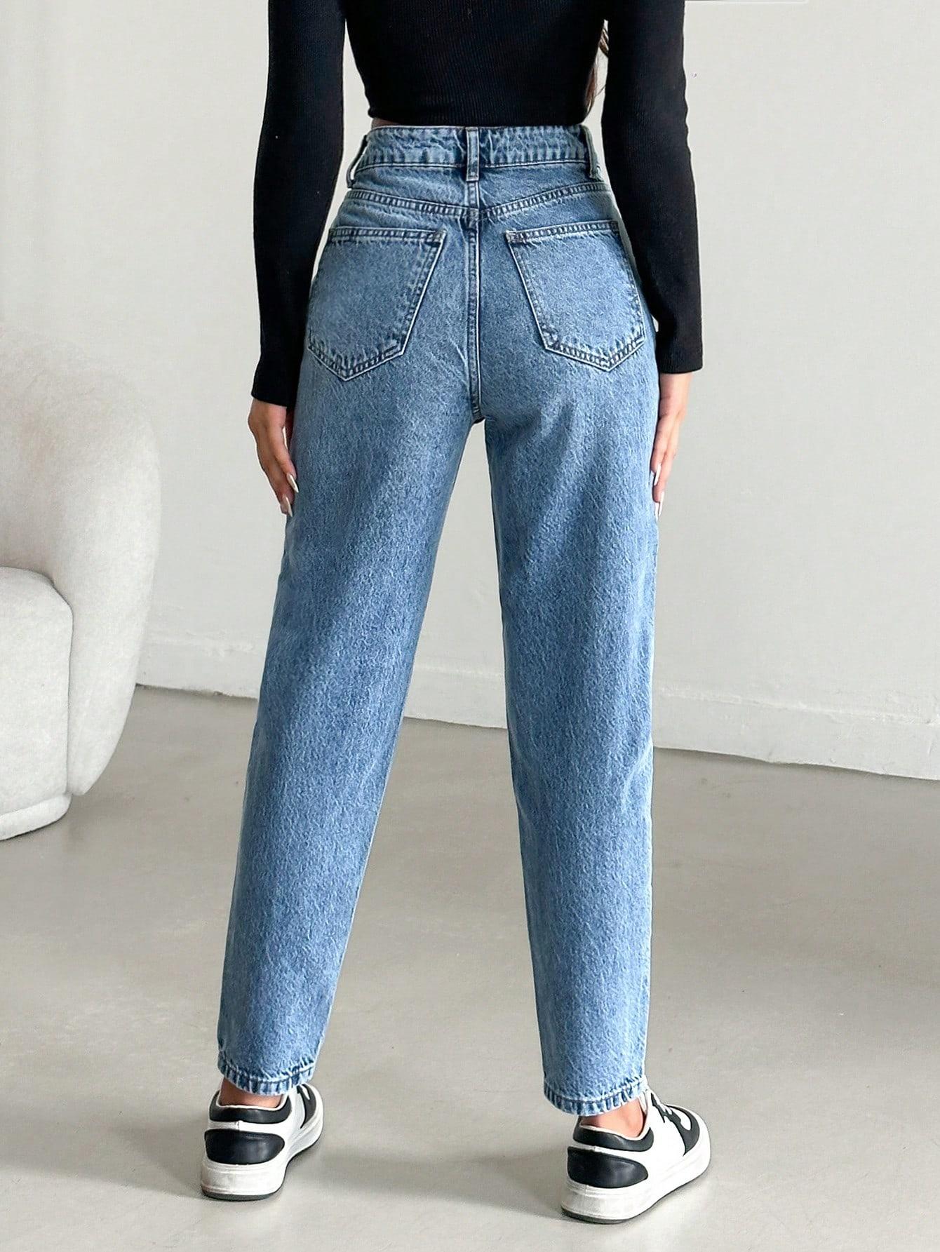 NIEBIESKIE SPODNIE JEANS