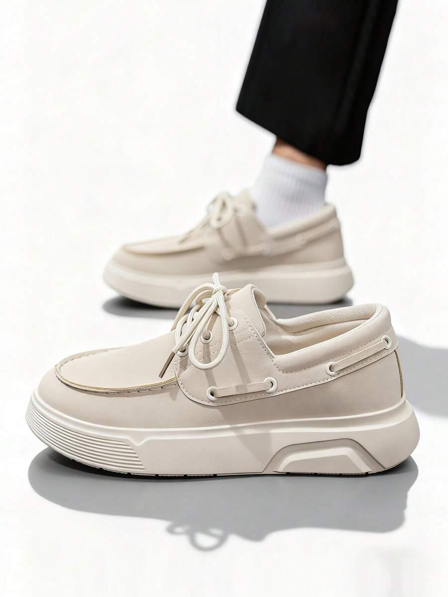 BEŻOWE BUTY IMITACJA ZAMSZU