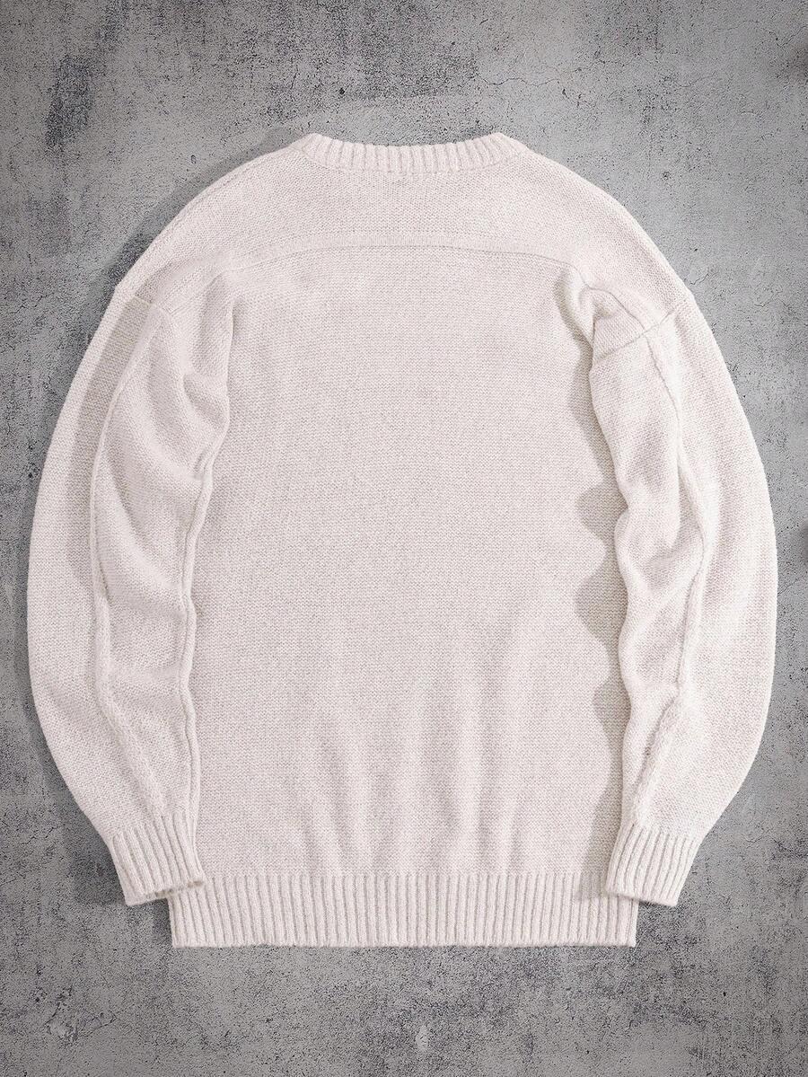 dzianinowy sweter długi rękaw 