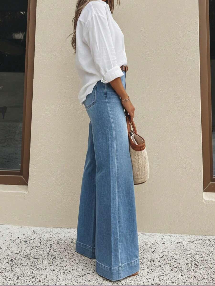 NIEBIESKIE SPODNIE JEANS