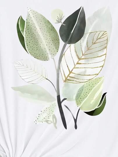 biały t-shirt print