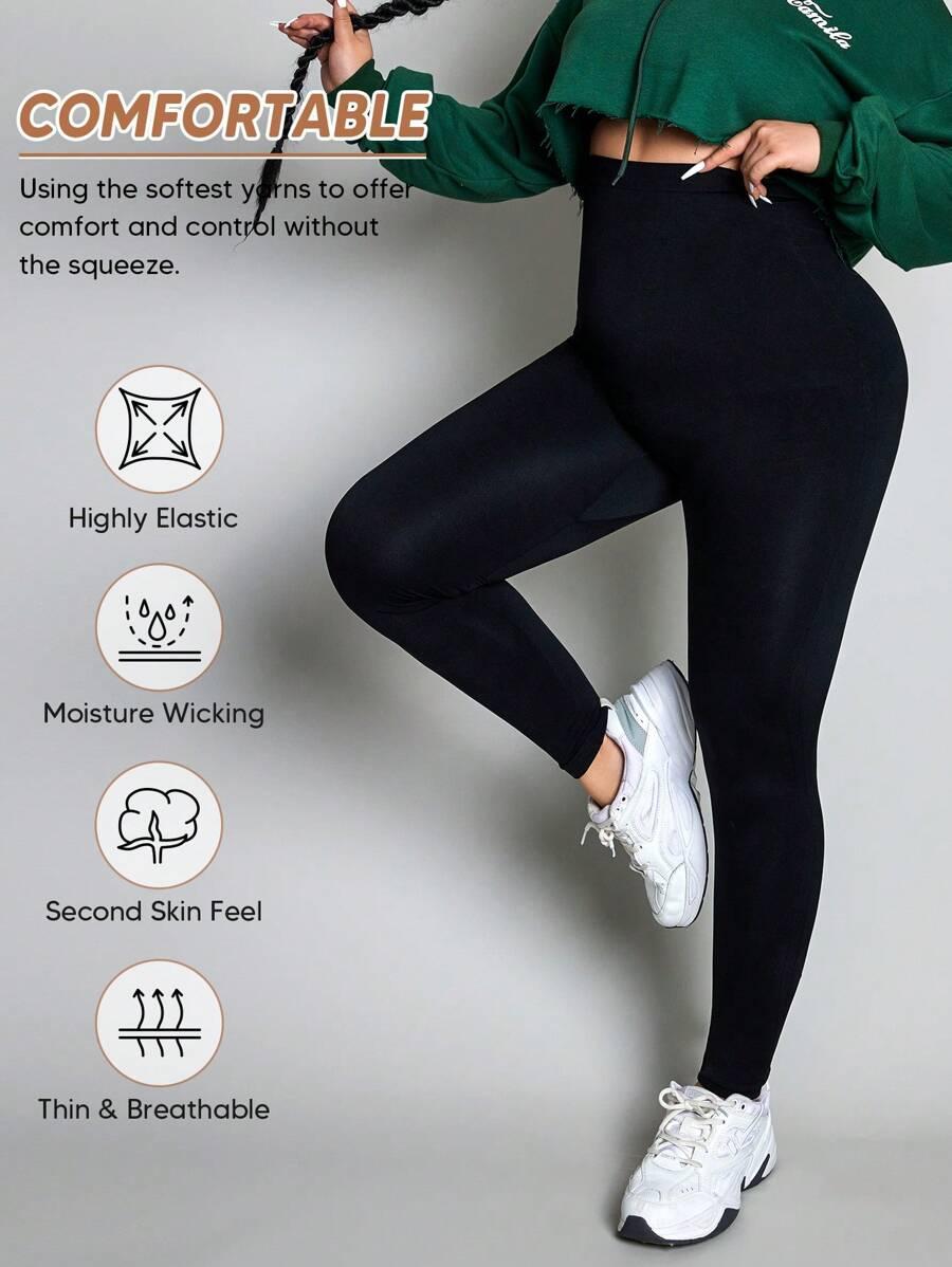 CZARNE KLASYCZNE LEGGINSY