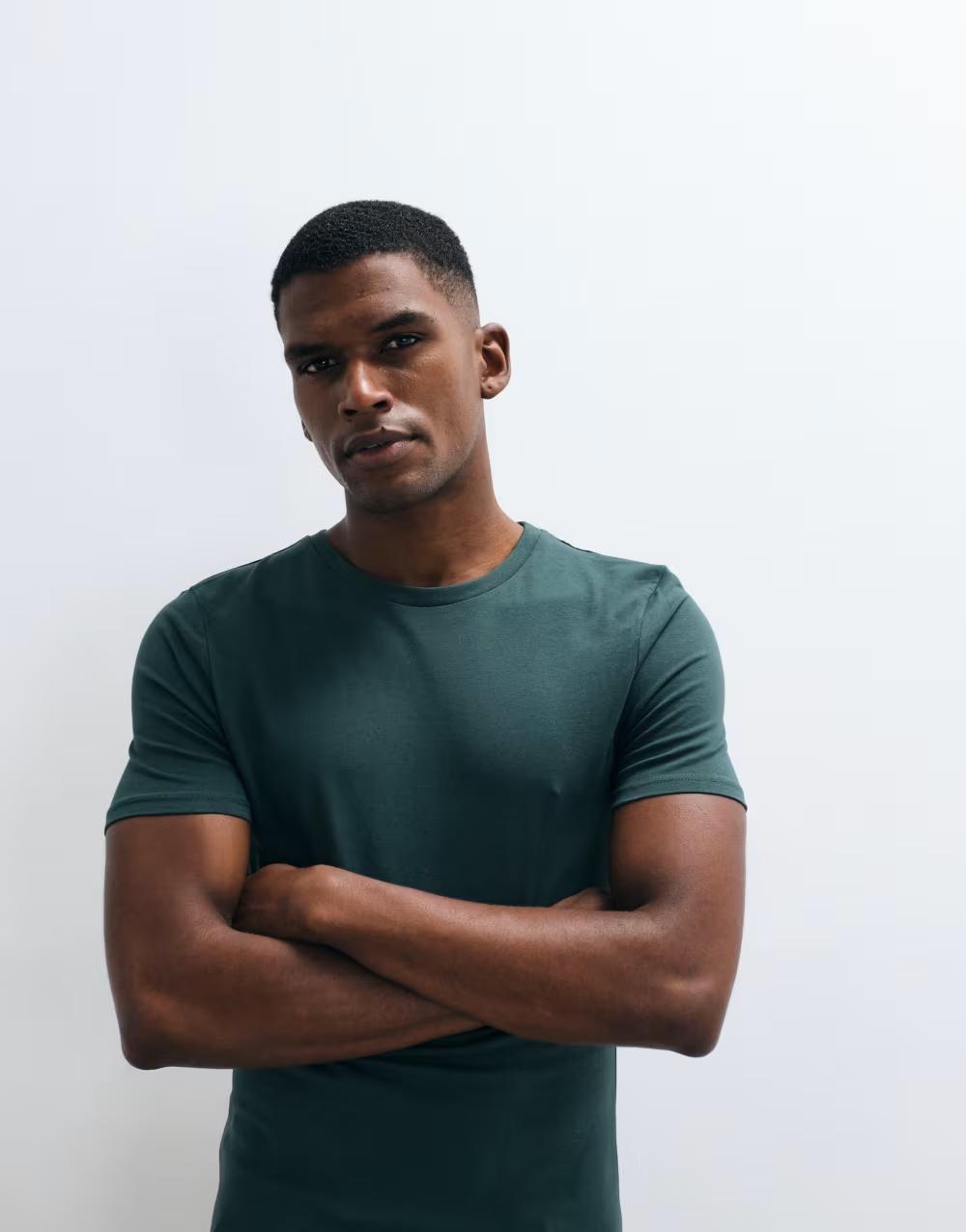 ZIELONY T-SHIRT BASIC