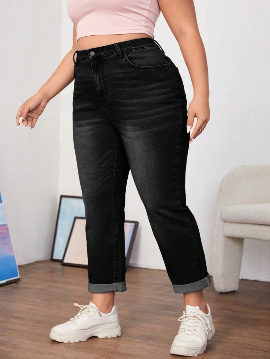 czarne spodnie jeans