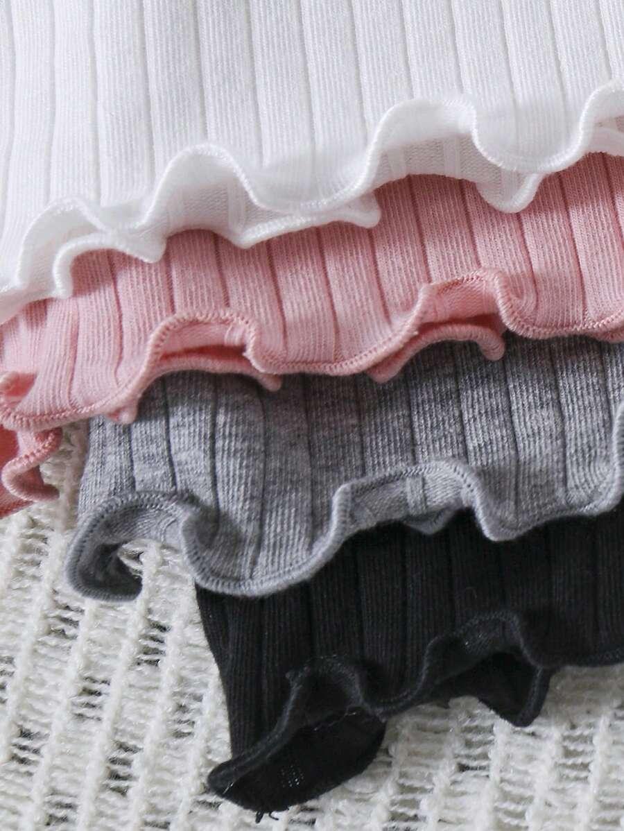 t-shirt prążki 4-pack