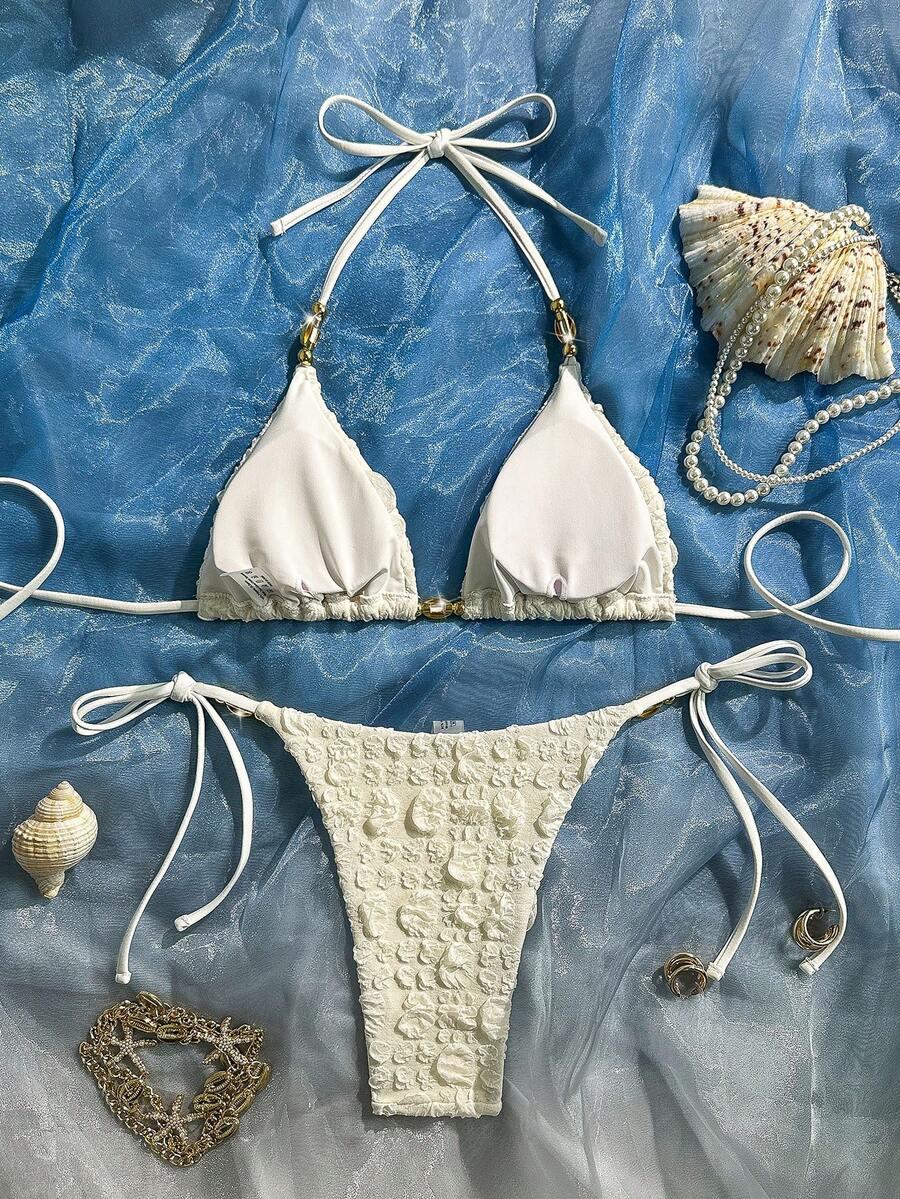 dół od bikini tekstura zdobienia