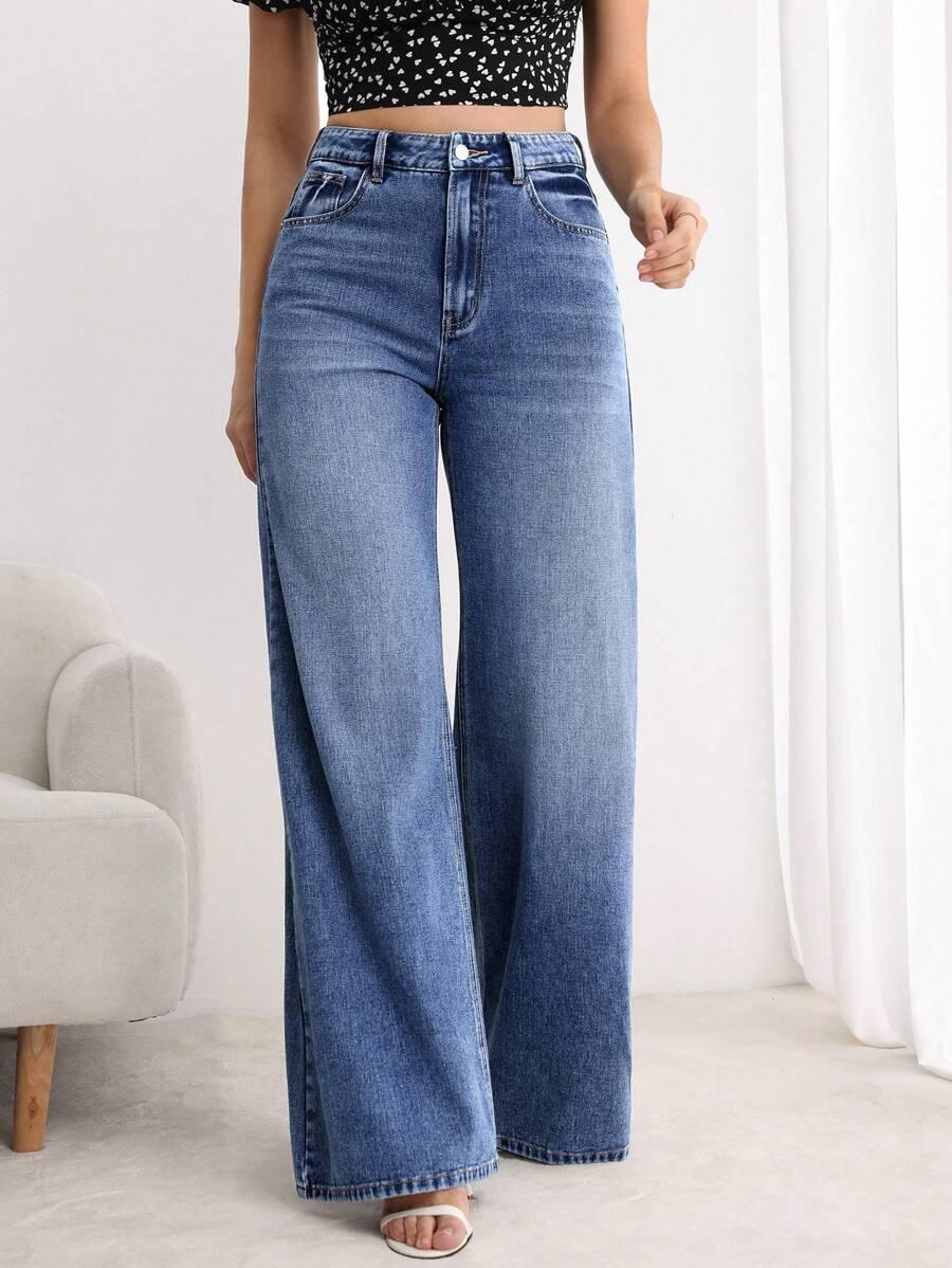 NIEBIESKIE SPODNIE JEANS