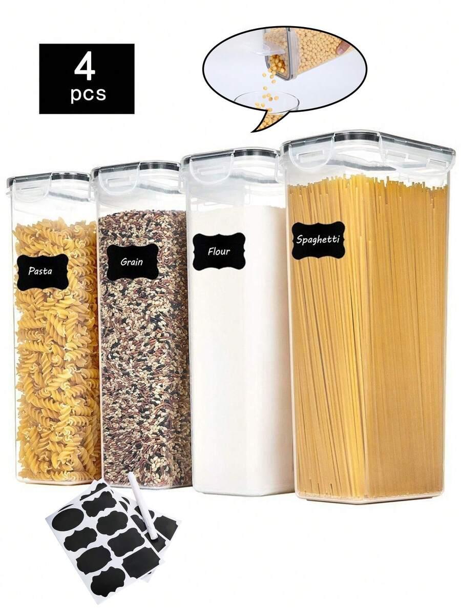POJEMNIKI NA ŻYWNOŚĆ KUCHENNE HERMETYCZNE 4-pack