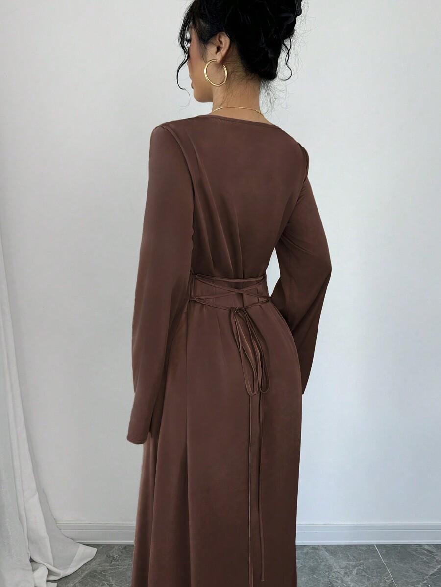 SATYNOWA MAXI SUKIENKA
