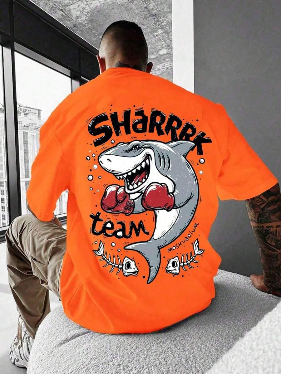 pomarańczowy t-shirt print