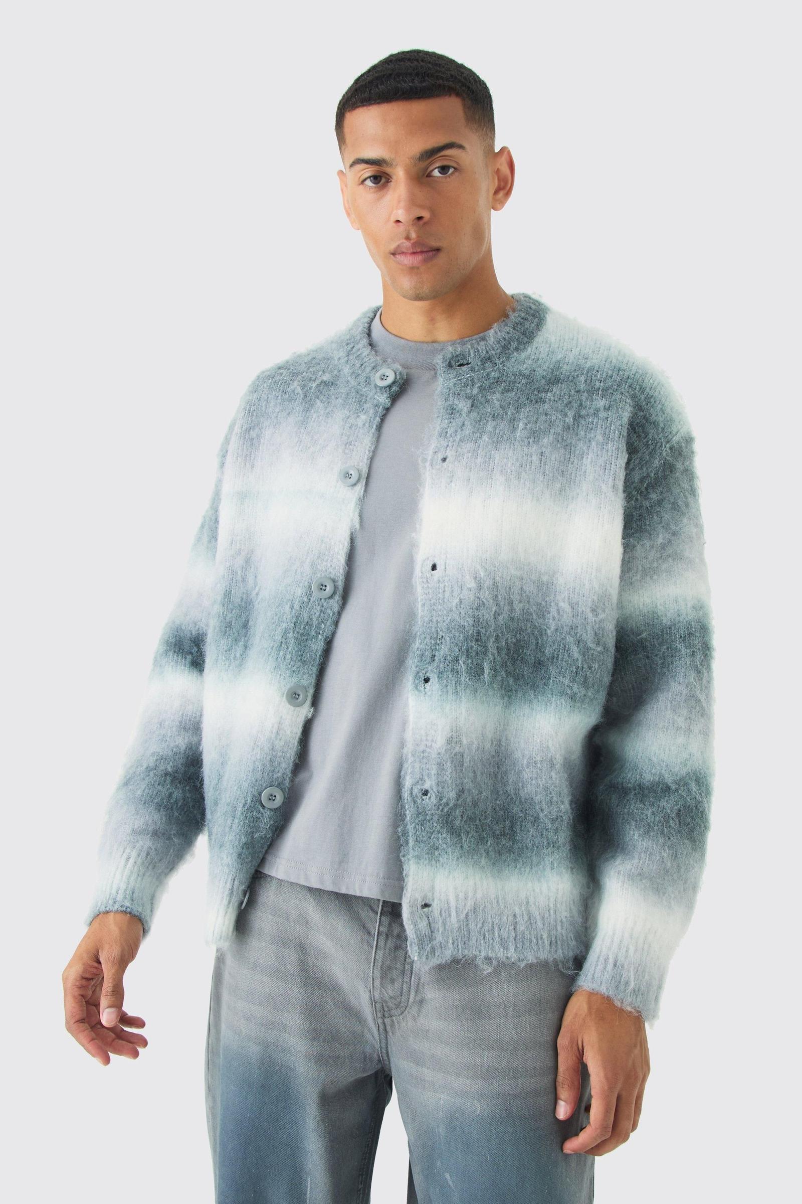 SWETER KARDIGAN GUZIKI Z DOMIESZKĄ WEŁNY