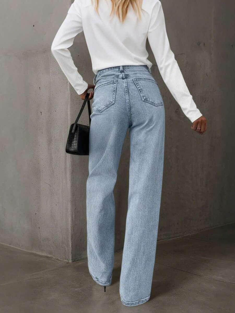NIEBIESKIE SPODNIE JEANS