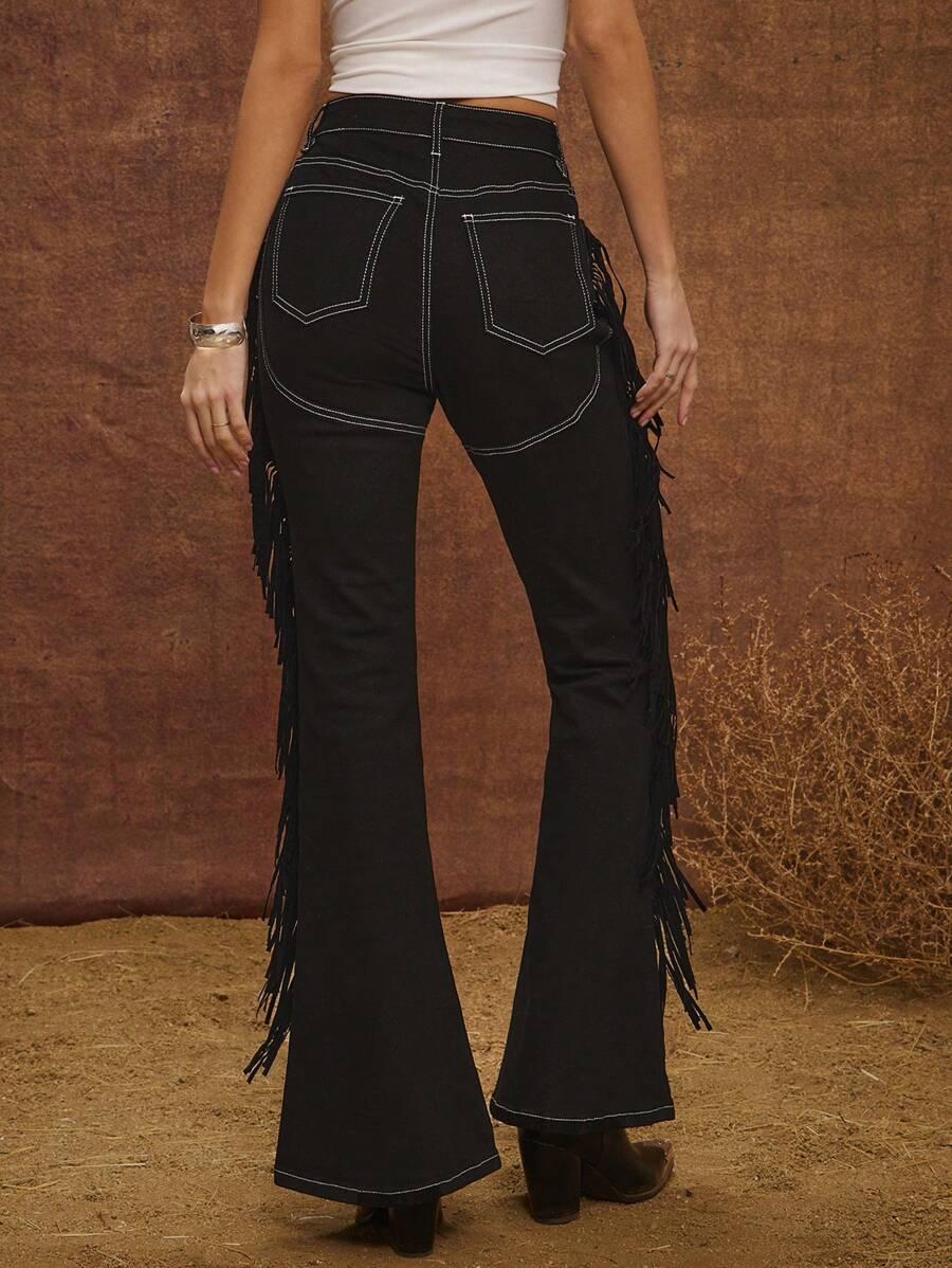 czarne spodnie jeans
