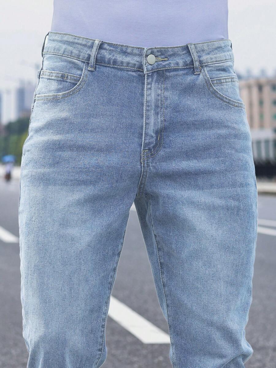 NIEBIESKIE SPODNIE JEANS