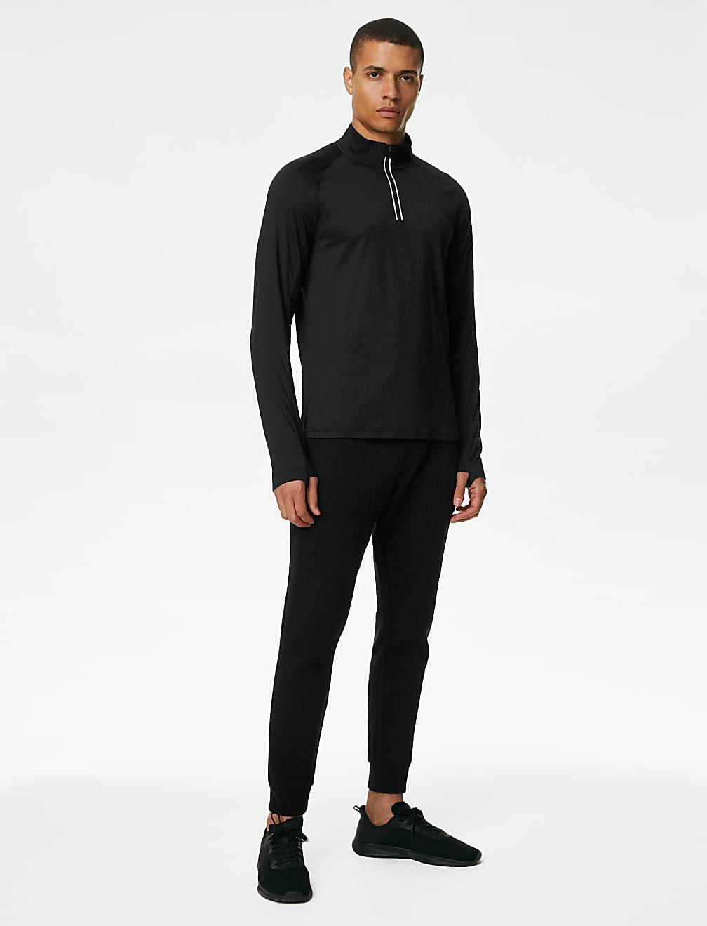 CZARNA BLUZA ZAMEK BŁYSKAWICZNY T28-9632P-Y0