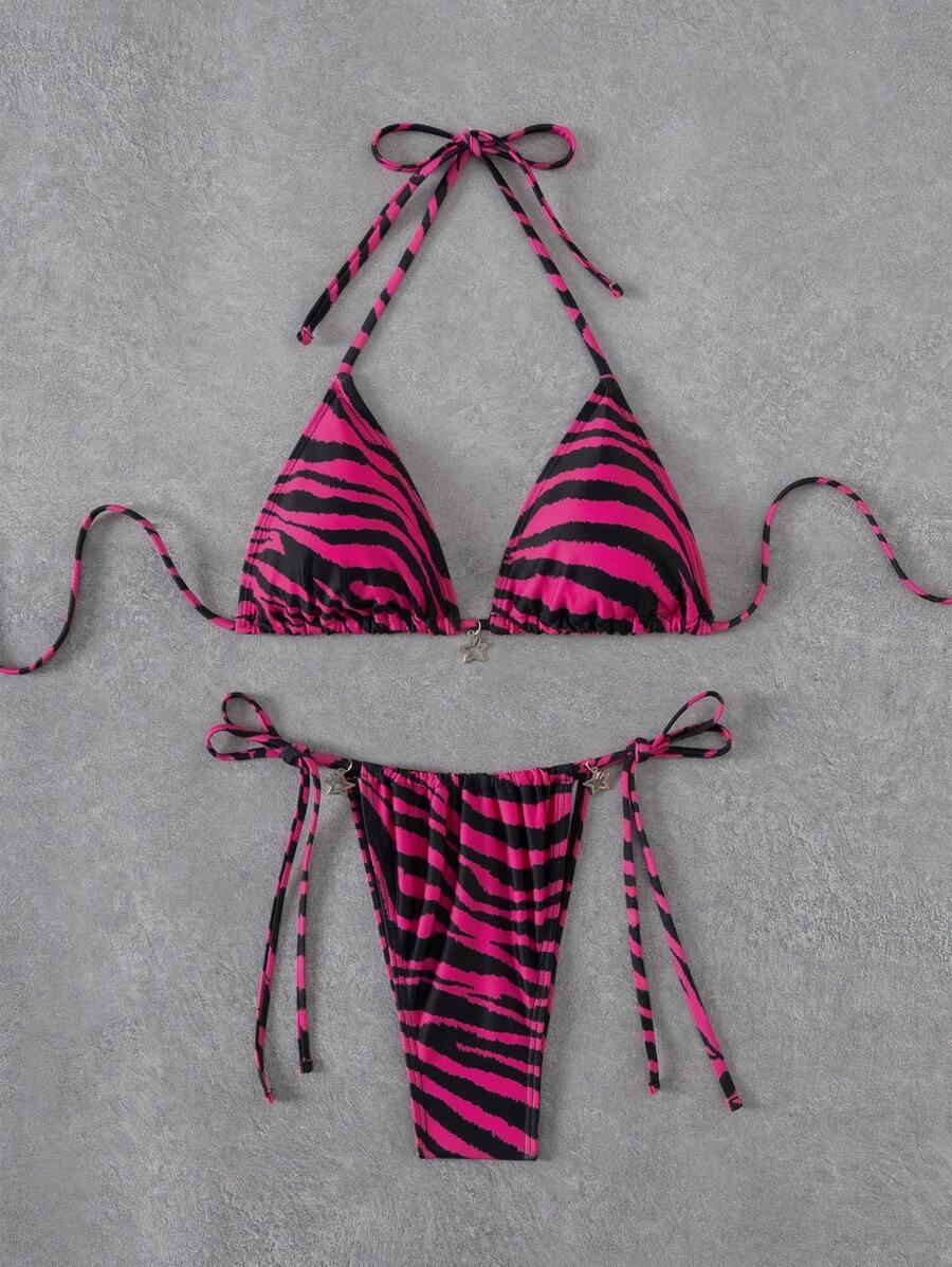 DWUCZĘŚCIOWY STRÓJ KĄPIELOWY ANIMAL PRINT